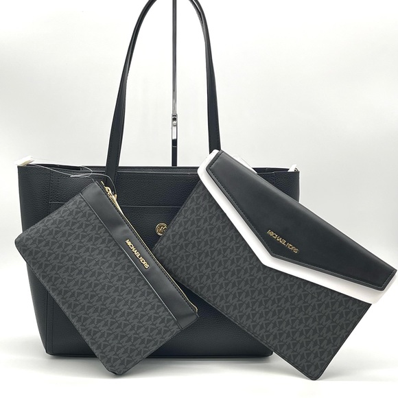 Michael Kors Maisie 3 in 1 Large Pebbled Leather Tote Bag - Picture 2 of 15